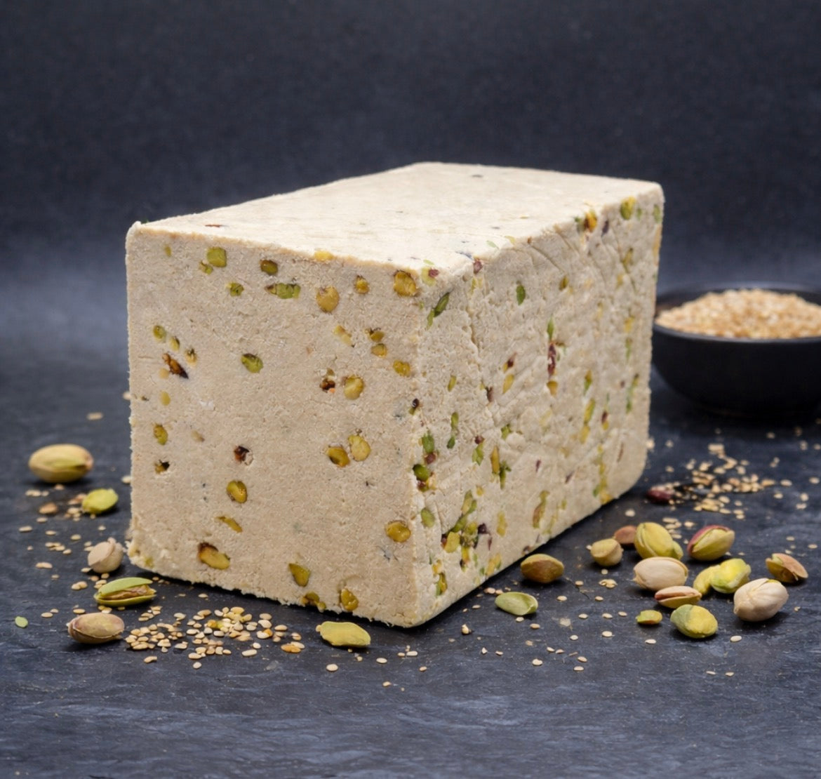 Halva de sésamo con pistachos