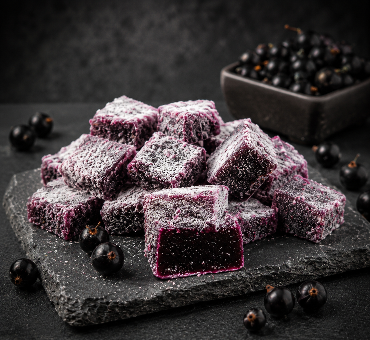 Blackcurrant Pâte de Fruit