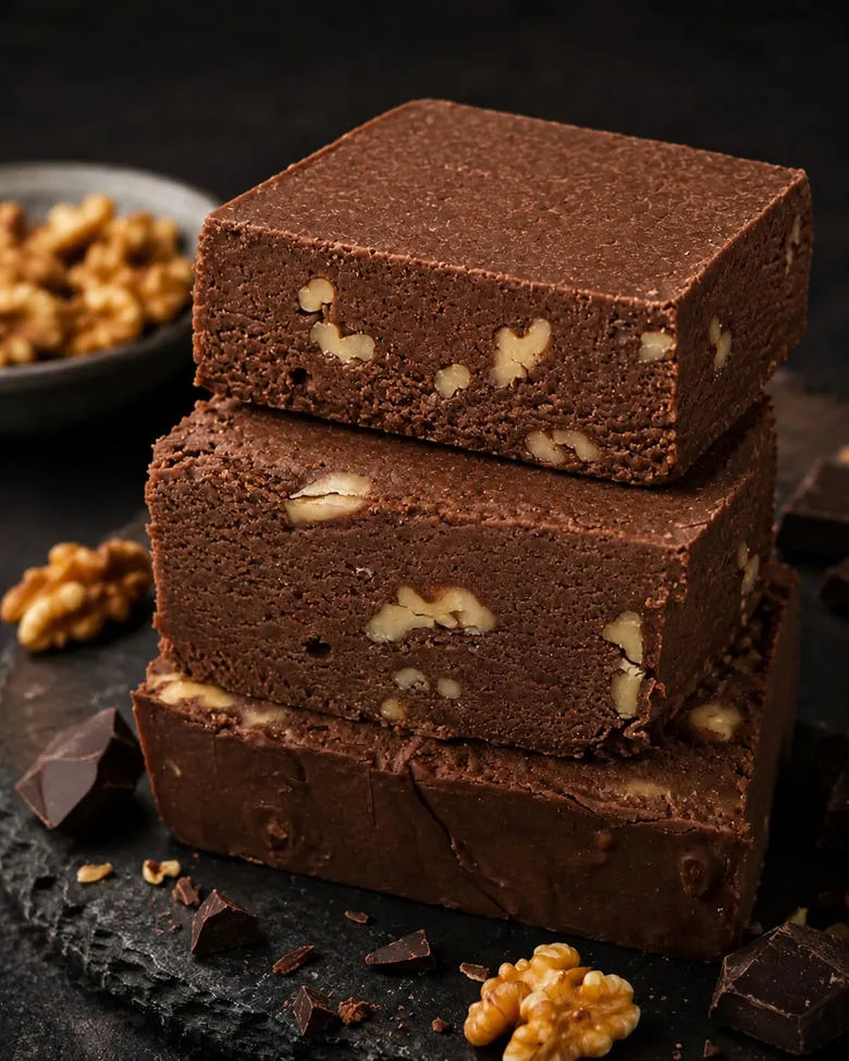 Sesame Halva with Cocoa & Walnuts